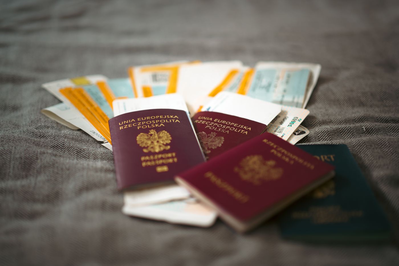 Passport and visa travel documents