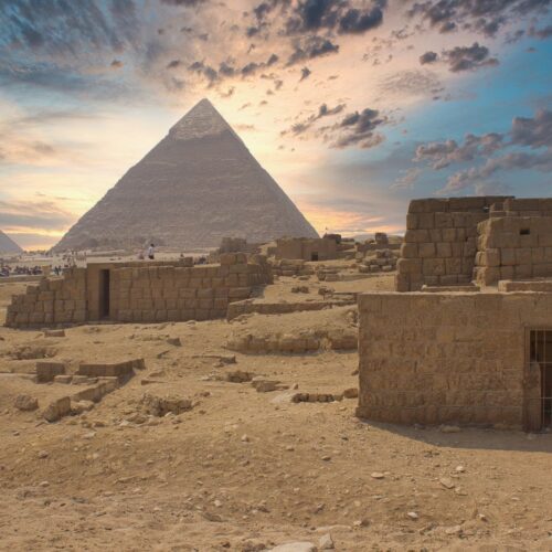 Egypt pyramids and Nile